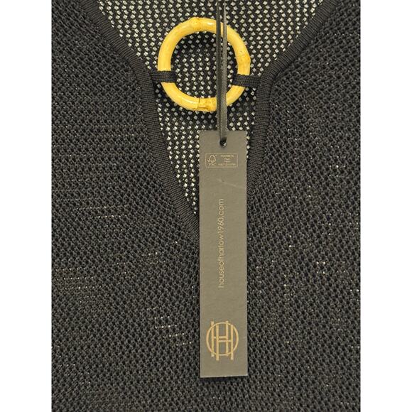 House of Harlow 1960 Nicole Richie Black Mesh Beach Pool Cover Up Women's XS & M - Picture 5 of 10